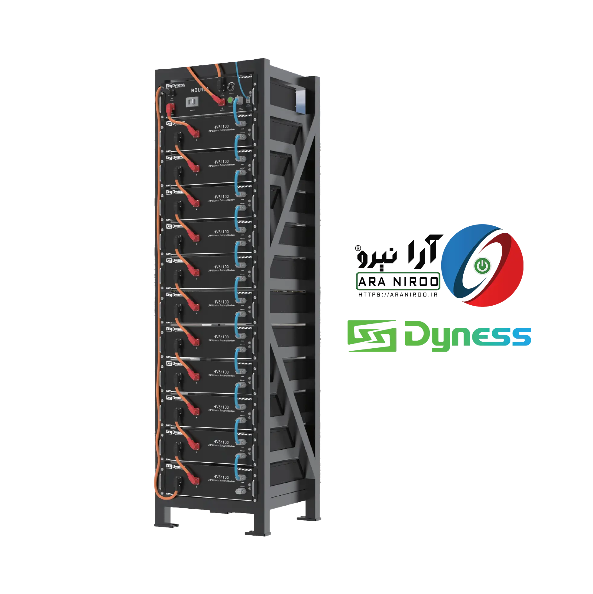 Dyness Power Rack HV4 datasheet-EN-1 باتری خورشیدی Dyness لیتیومی 5 کیلووات مدل HV51100
