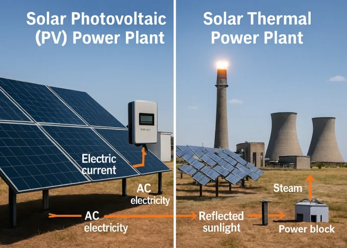 نیروگاه-تجدید پذیر-خورشیدی-خورشیدی حرارتی