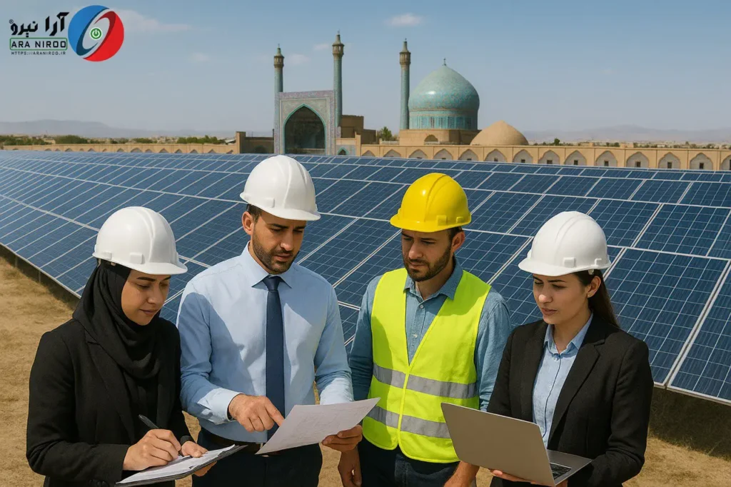 درآمد نیروگاه خورشیدی ۱ مگاواتی در اصفهان