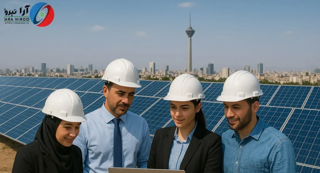 درآمد نیروگاه خورشیدی ۱ مگاواتی در تهران