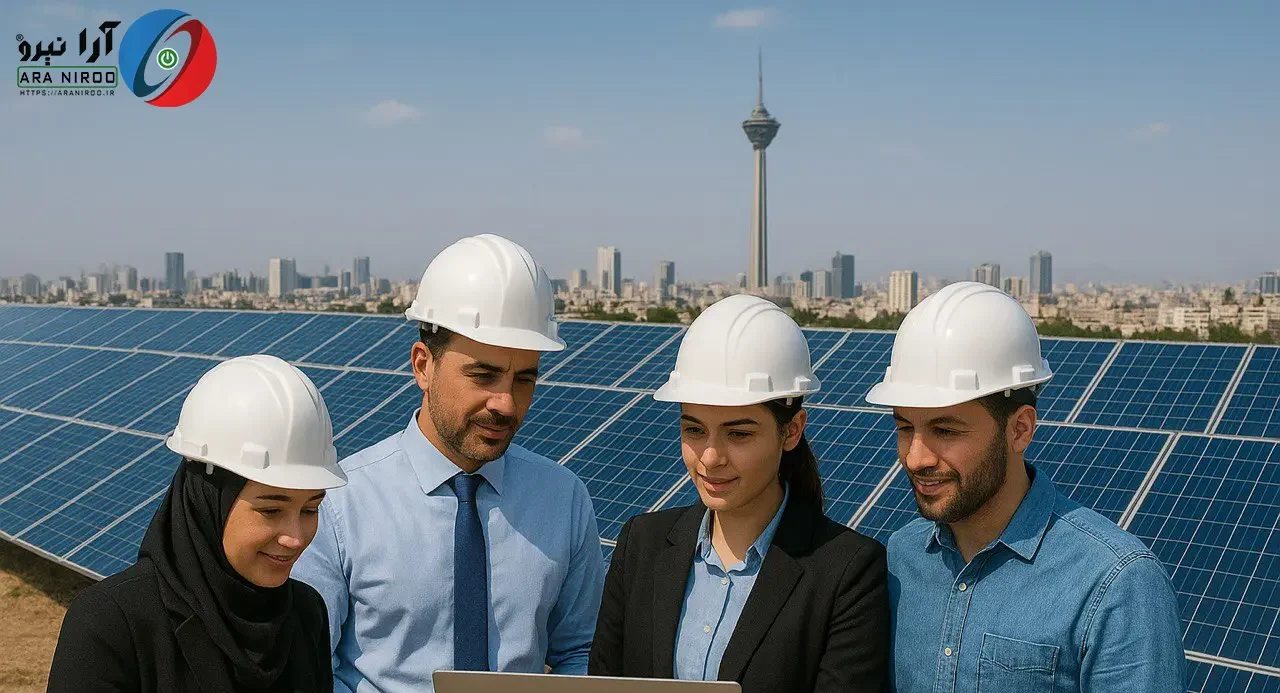 درآمد نیروگاه خورشیدی ۱ مگاواتی در تهران