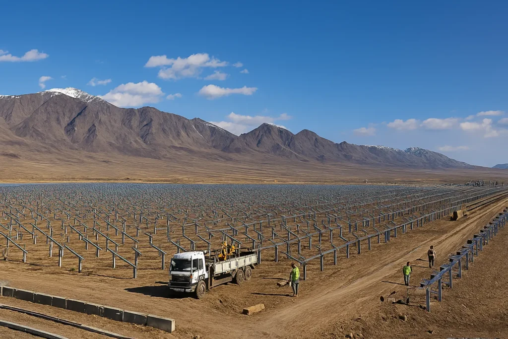 کلنگ‌زنی نیروگاه خورشیدی ۳۶ مگاواتی در گلشهر گلپایگان