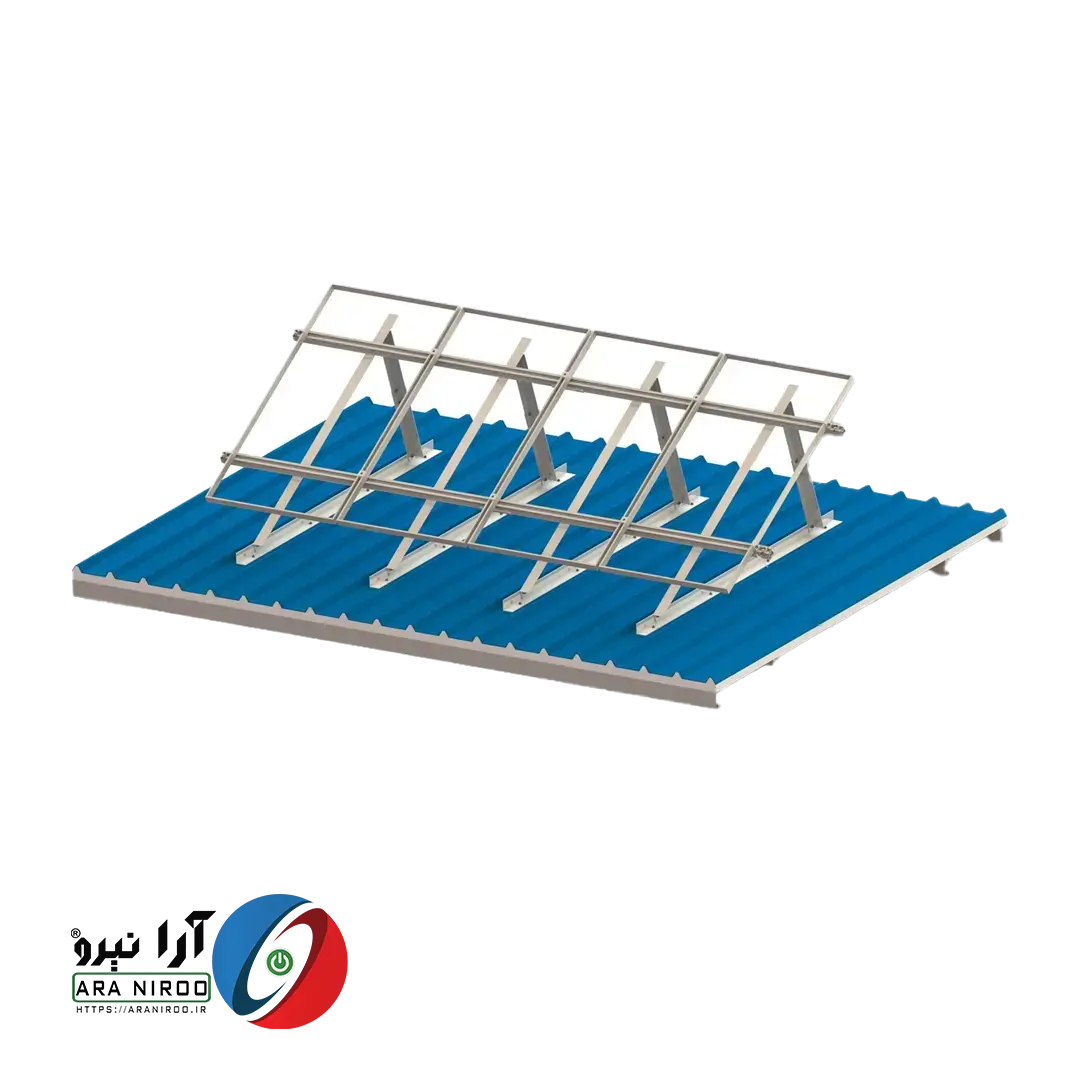 Structure copy استراکچر سقف شیب دار خورشیدی
