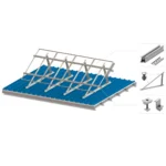 استراکچر سقف شیب دار خورشیدی