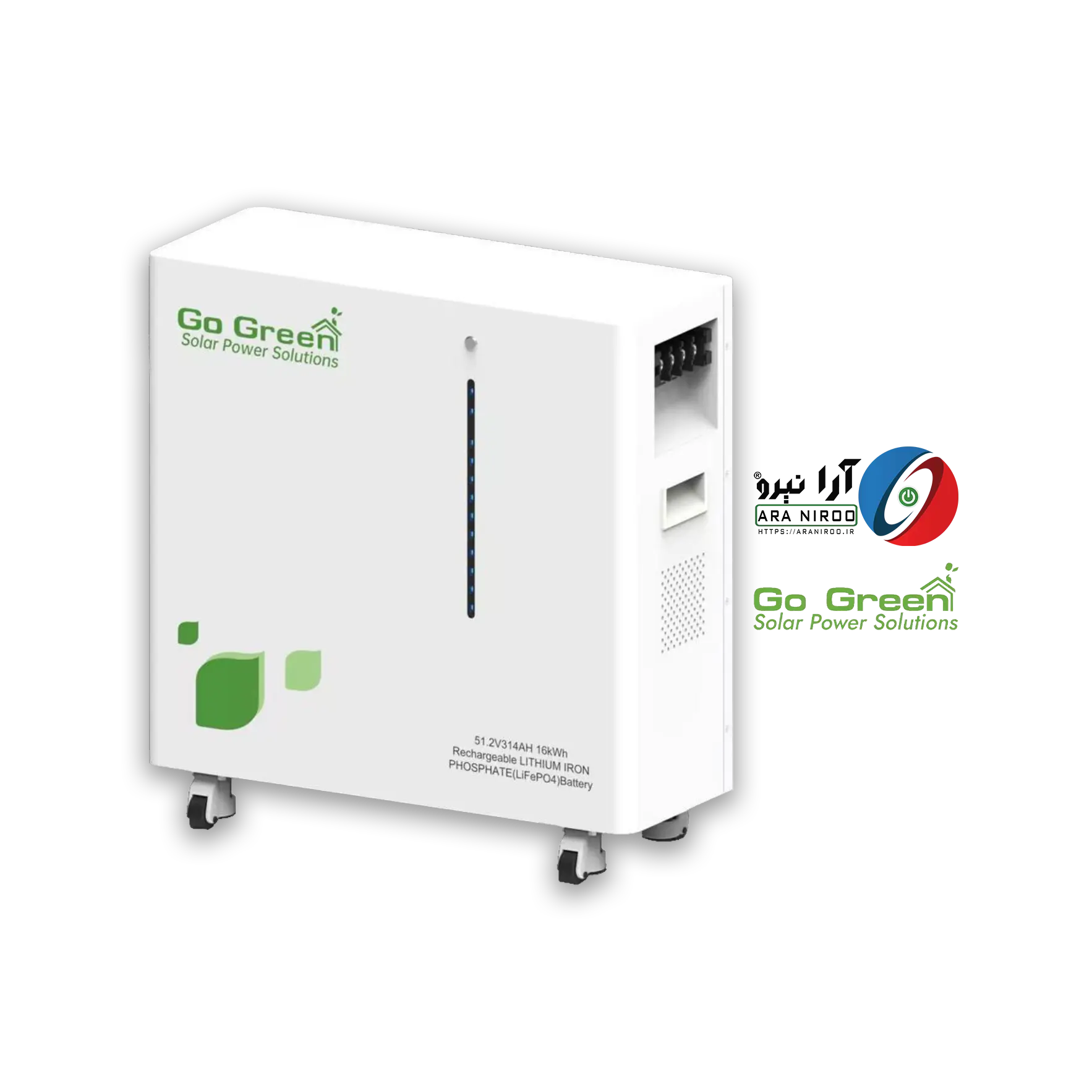 باتری خورشیدی Go Green لیتیومی 16 کیلووات مدل GGESS-16KWH باتری خورشیدی Go Green لیتیومی 16 کیلووات مدل GGESS-16KWH