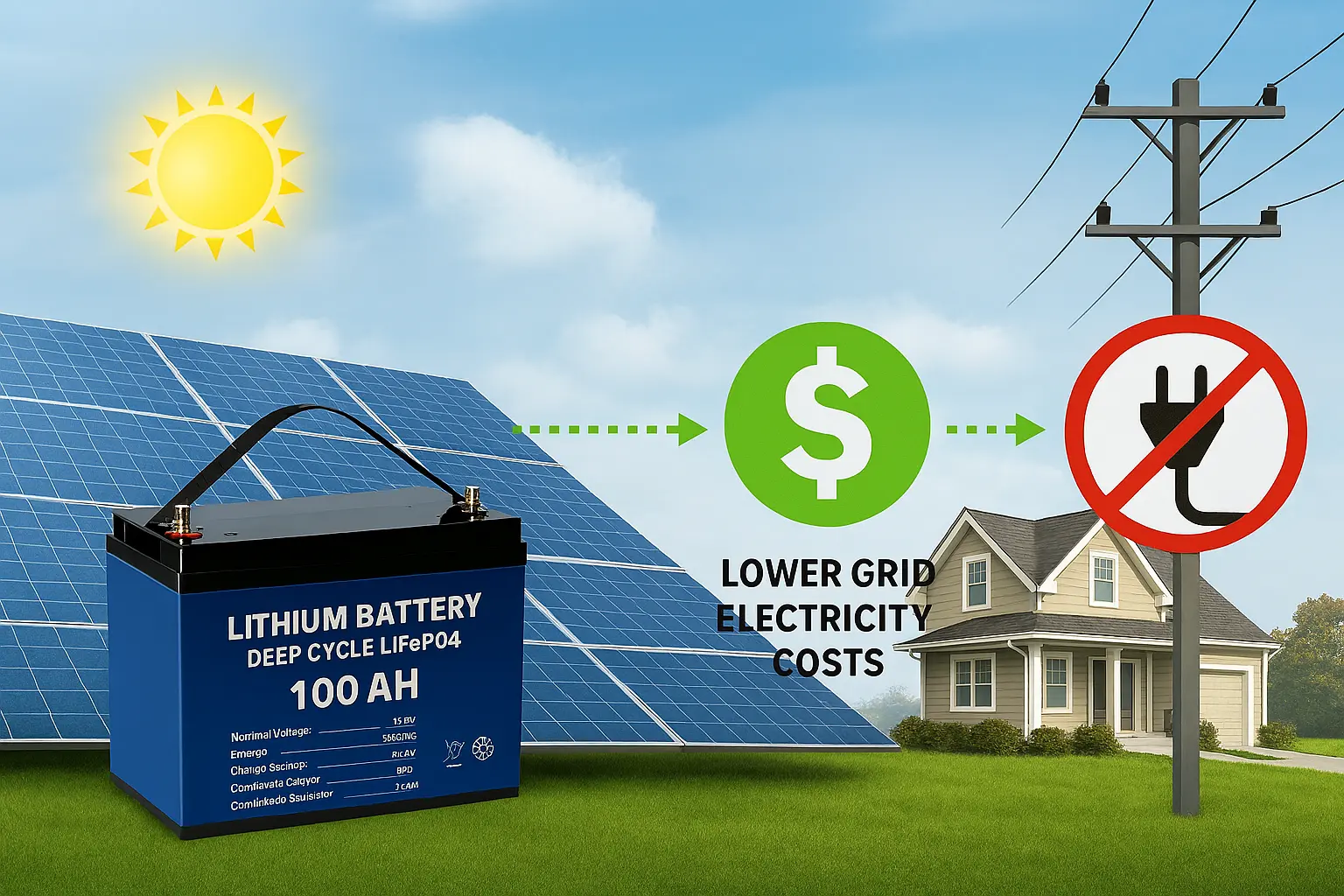قیمت باتری خورشیدی 100 آمپر