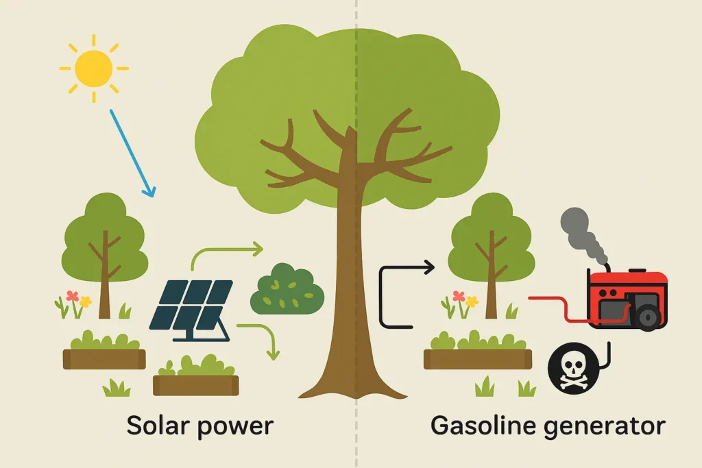 بهترین راه تامین برق باغ