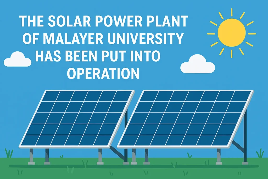 نیروگاه خورشیدی ملایر در دانشگاه ملایر به بهره‌برداری رسید