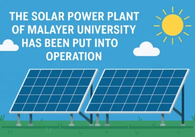 نیروگاه خورشیدی ملایر در دانشگاه ملایر به بهره‌برداری رسید