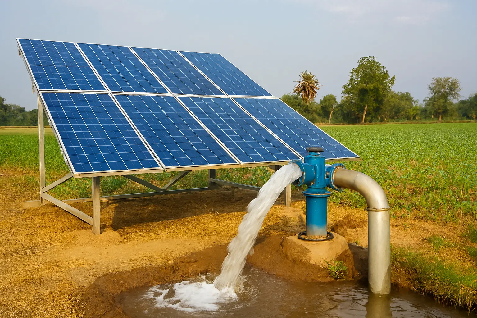 قیمت پنل خورشیدی برای چاه کشاورزی