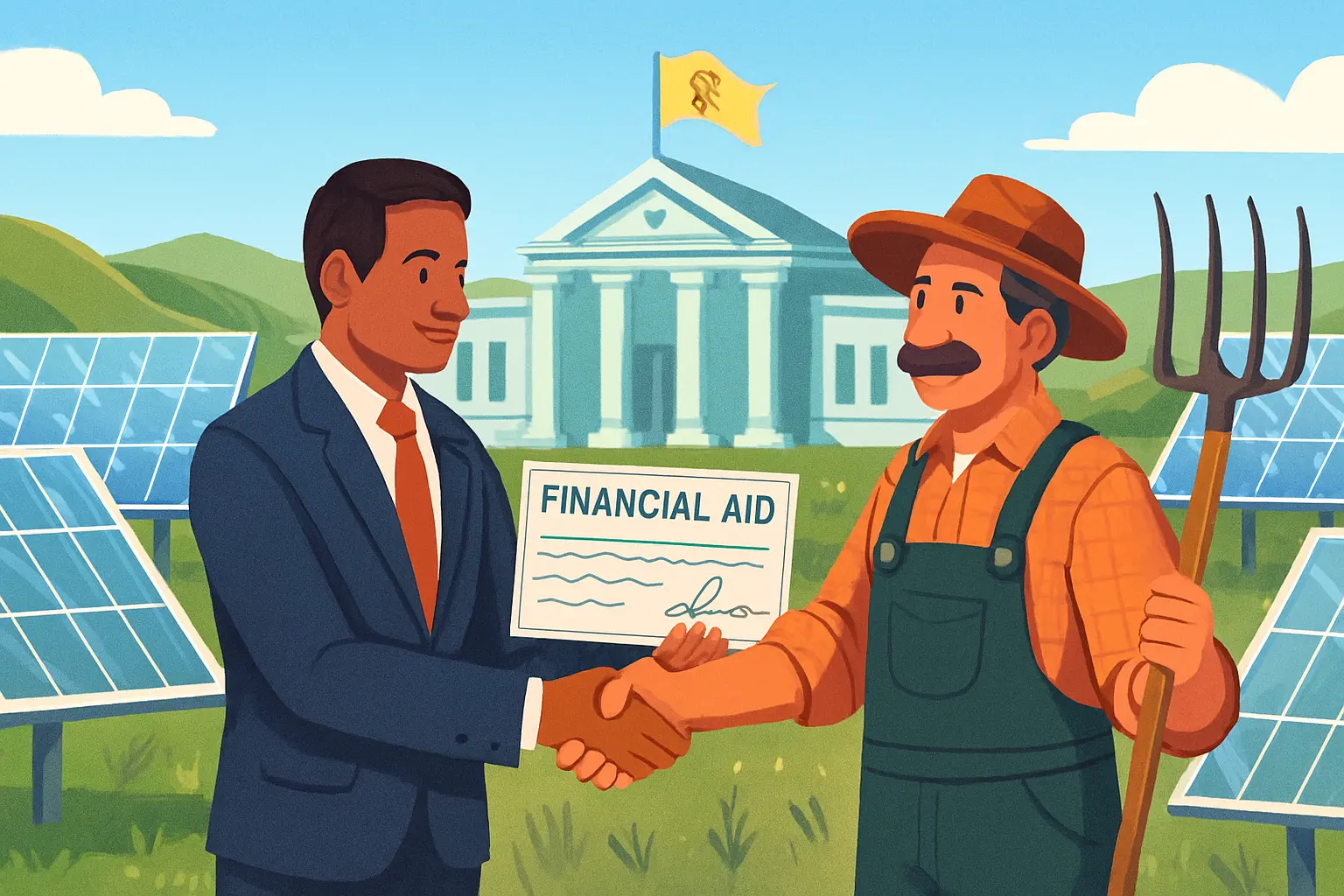 احداث نیروگاه خورشیدی در زمین کشاورزی: راهنمای کامل و کاربردی