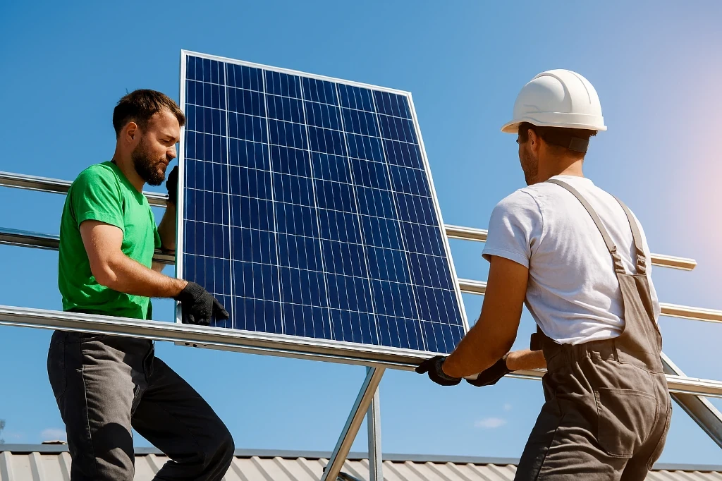 عملیات نصب پنل خورشیدی روی استراکچر: راهنمای جامع استانداردهای نصب در سال ۱۴۰۴