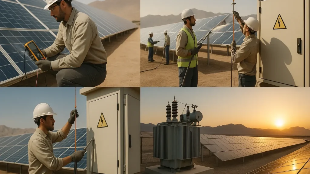 انتخاب پنل خورشیدی و اینورتر خورشیدی: راهنمای کامل، نصب و بهره‌برداری در سال 1404