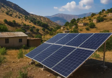 استفاده از برق خورشیدی روستا در مناطق روستایی ایران1404