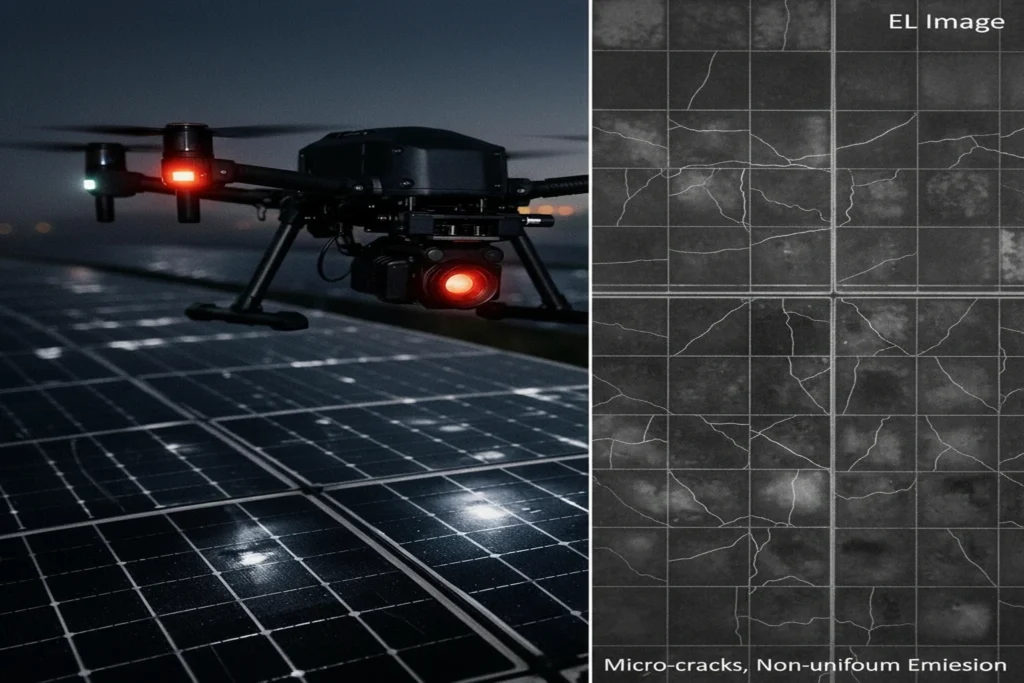 نورتابی الکتریکی مبتنی بر پهپاد برای نیروگاه خورشیدی فتوولتائیک (PV)