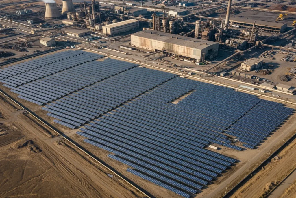 نیروگاه خورشیدی فولاد مبارکه: بزرگ‌ترین پروژه انرژی پاک صنعتی ایران