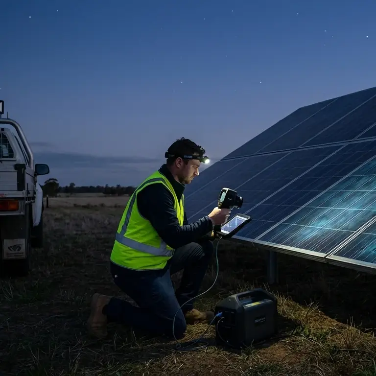 تست پنل خدمات تست الکترولومینسانس (EL) پنلهای خورشیدی