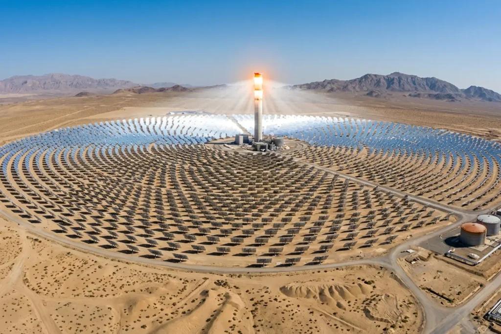 نیروگاه خورشیدی متمرکز،بررسی جامع فناوری CSP در ایران و جهان 1404