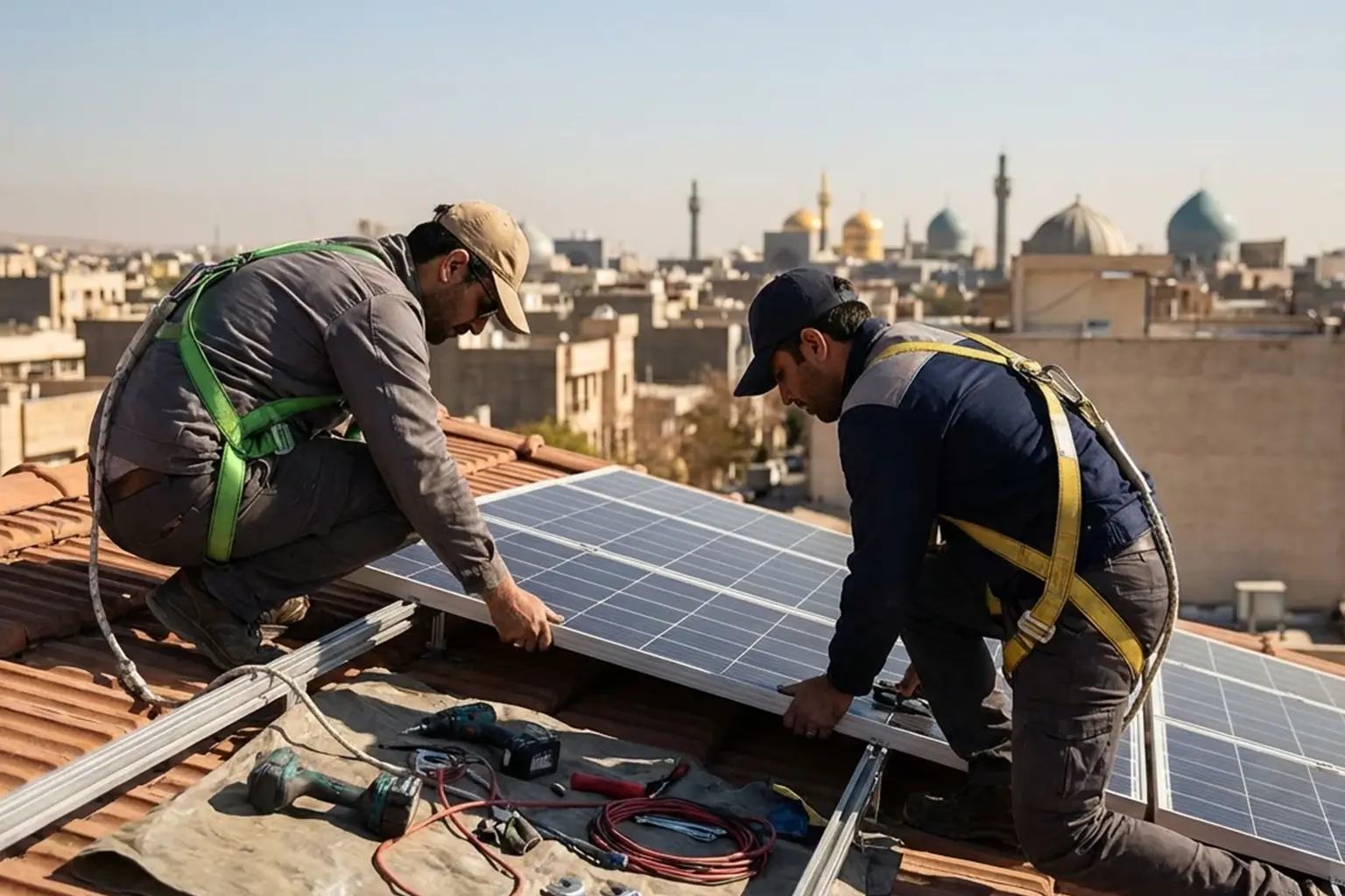 برق خورشیدی در مشهد: راهنمای کامل نصب پنل خورشیدی و احداث نیروگاه خورشیدی