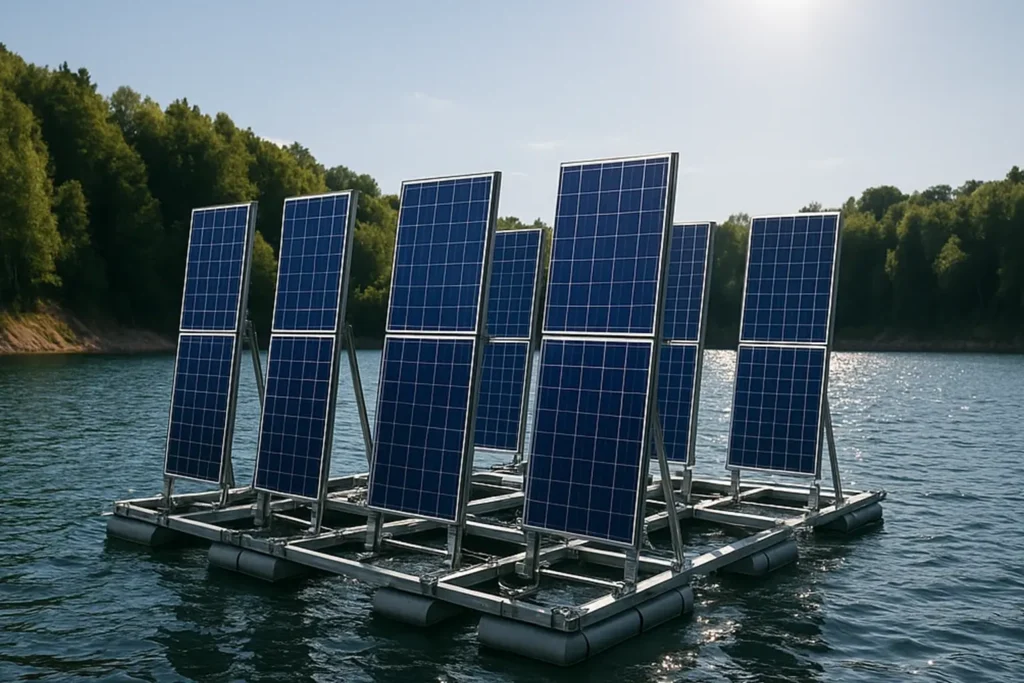 نیروگاه خورشیدی عمودی شناور؛ آینده انرژی پاک