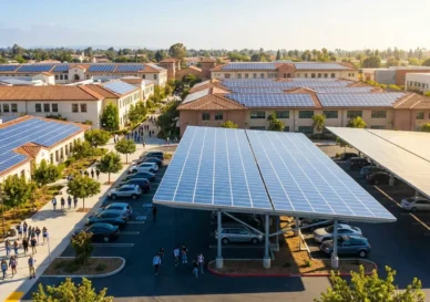 نیروگاه خورشیدی مدارس کالیفرنیا با 2.1 مگاوات تکمیل شد
