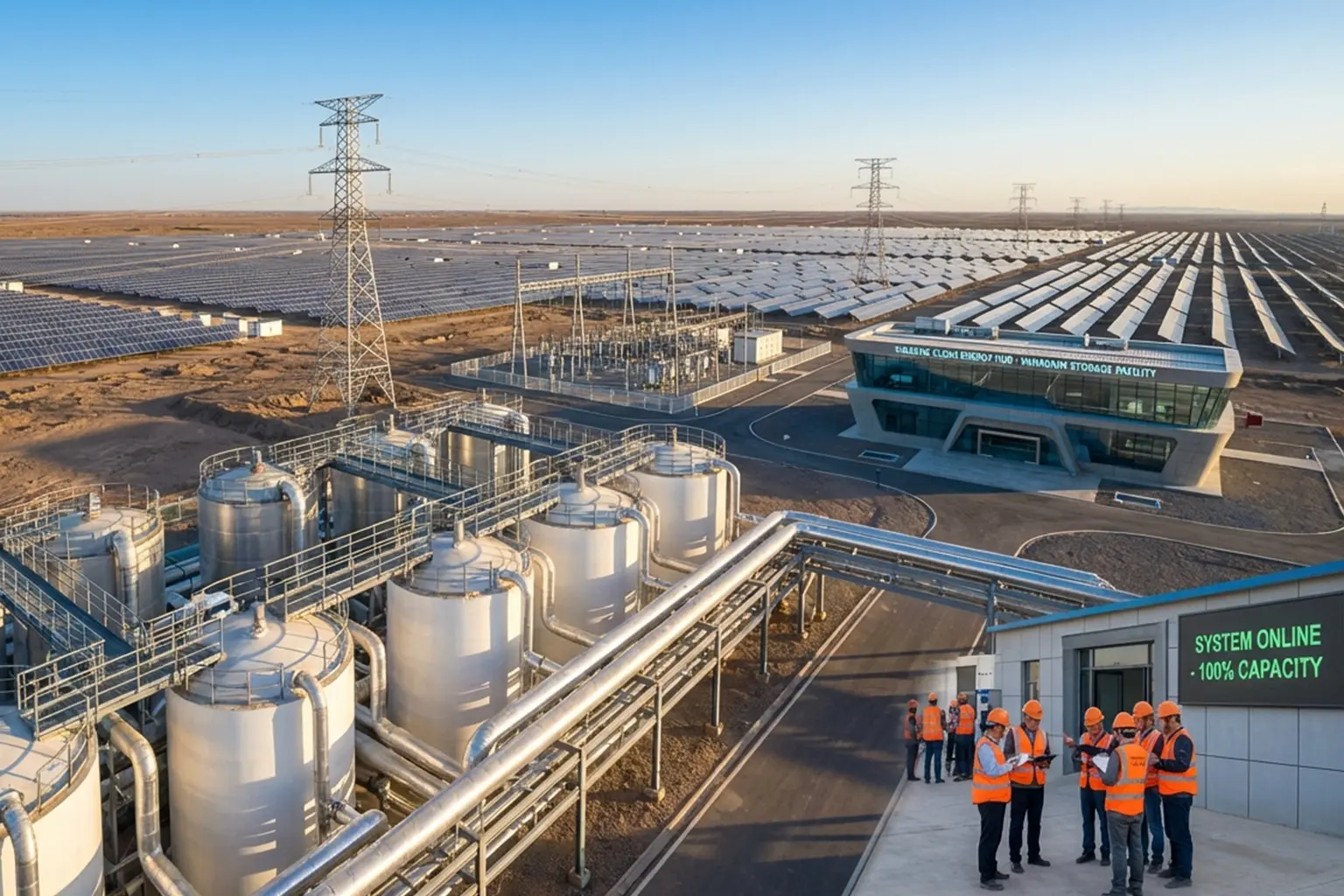 نیروگاه خورشیدی چین: بزرگترین باتری وانادیوم جهان در سینکیانگ روشن شد