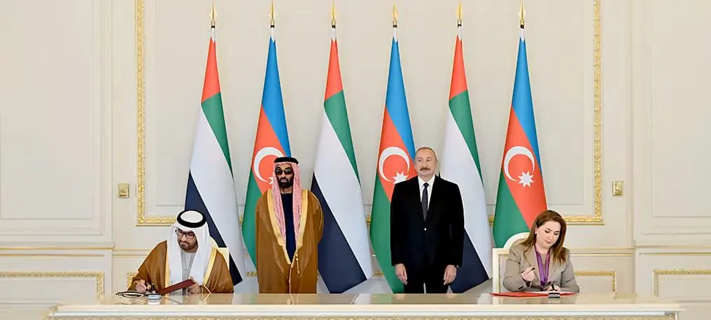 نمای هوایی نیروگاه خورشیدی مصدر در آذربایجان